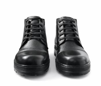 TSF Premium Black Leather Safety Boots